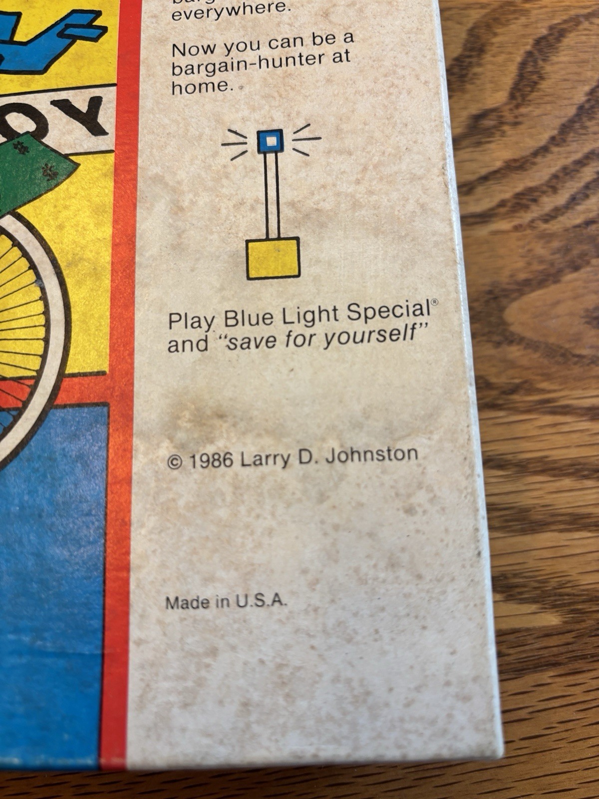 VINTAGE RARE 1986 BLUE LIGHT SPECIAL K-MART BOARD GAME USA Johnston Games GUC