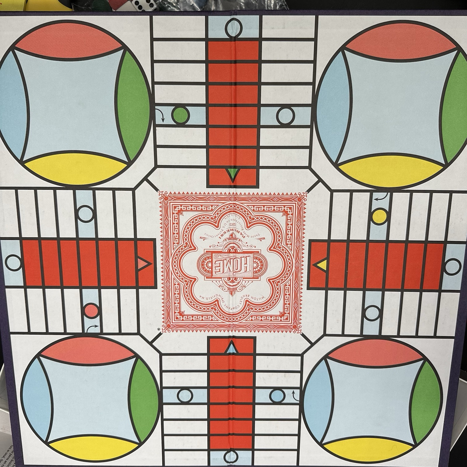 Milton Bradley Parcheesi Board Game A Royal Game of India, 1989 Missing Dice Cup