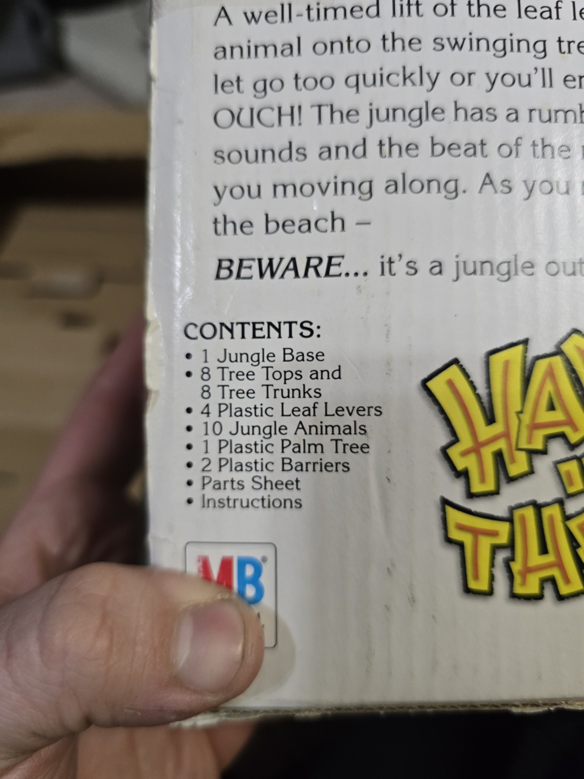 Hang In There by Hasbro Electronic – Vintage Jungle Race Board Game Not Complete
