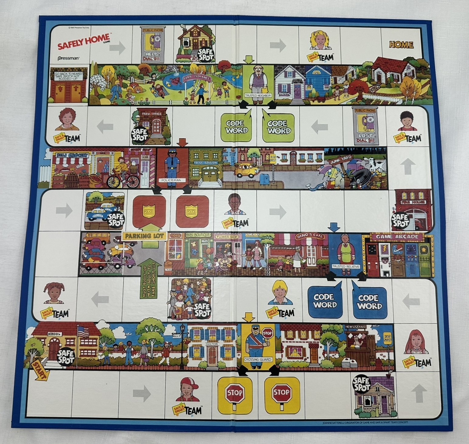 1985 Safely Home Game by Pressman Complete in Very Good Condition FREE SHIPPING