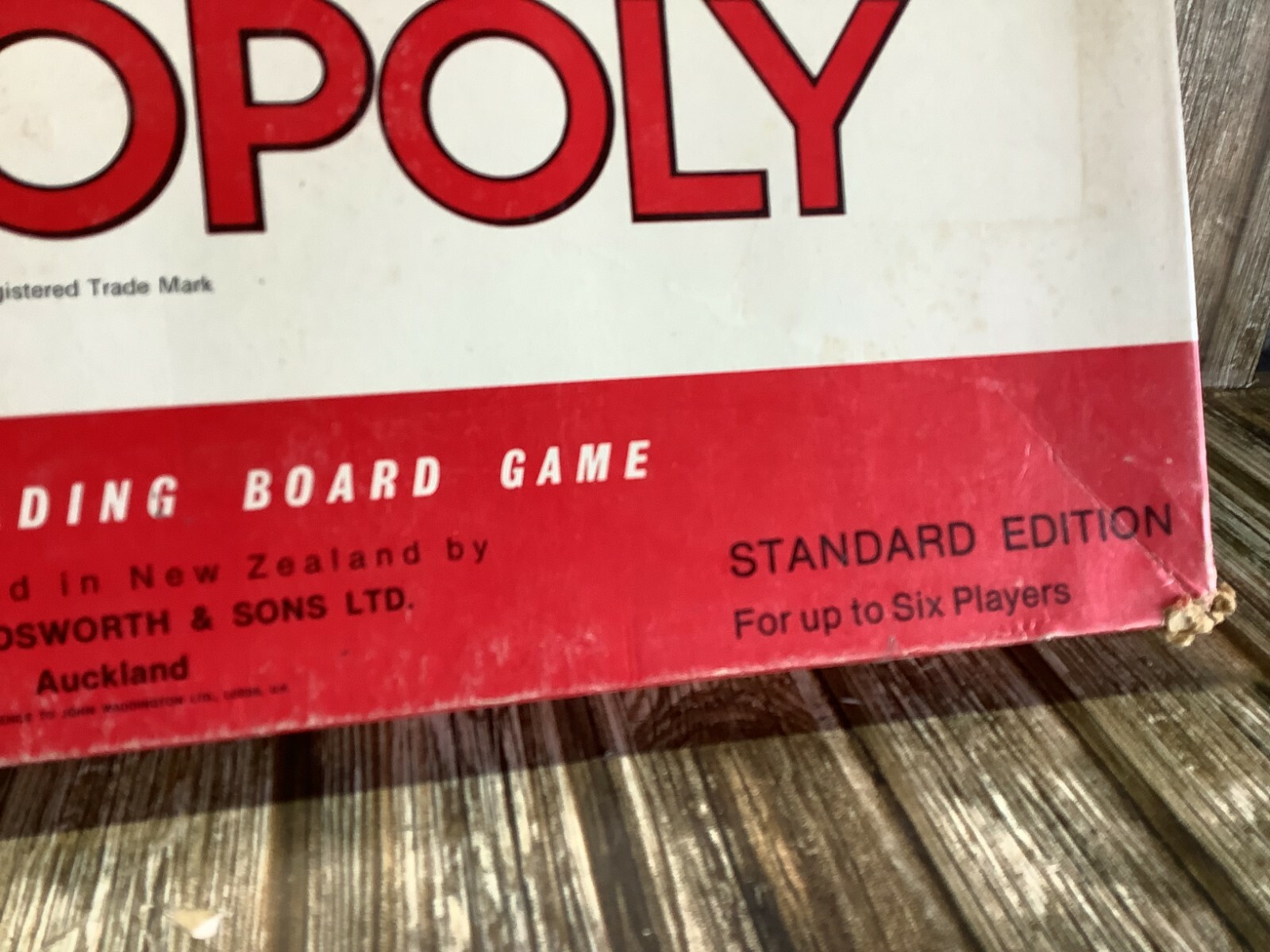 MONOPOLY STANDARD EDITION – HOLDSON – VINTAGE RETRO BOARD GAME NEW ZEALAND NZ