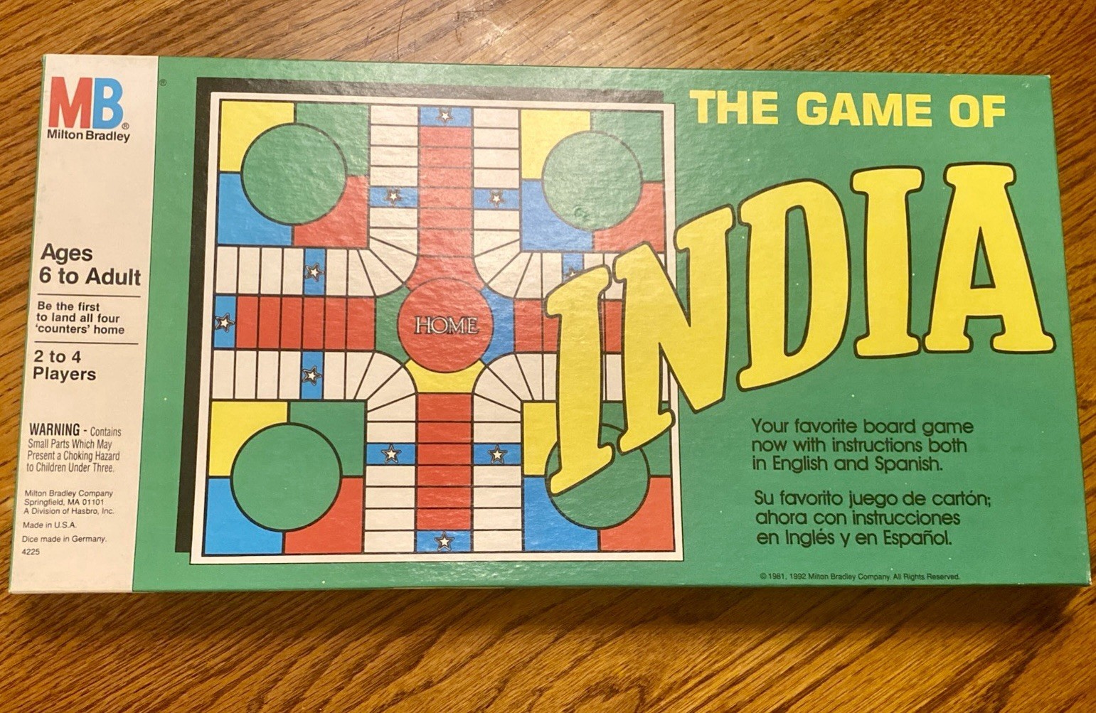 Sealed The Game of India Milton Bradley Vtg Board Game India 4225 Like Pacheesi