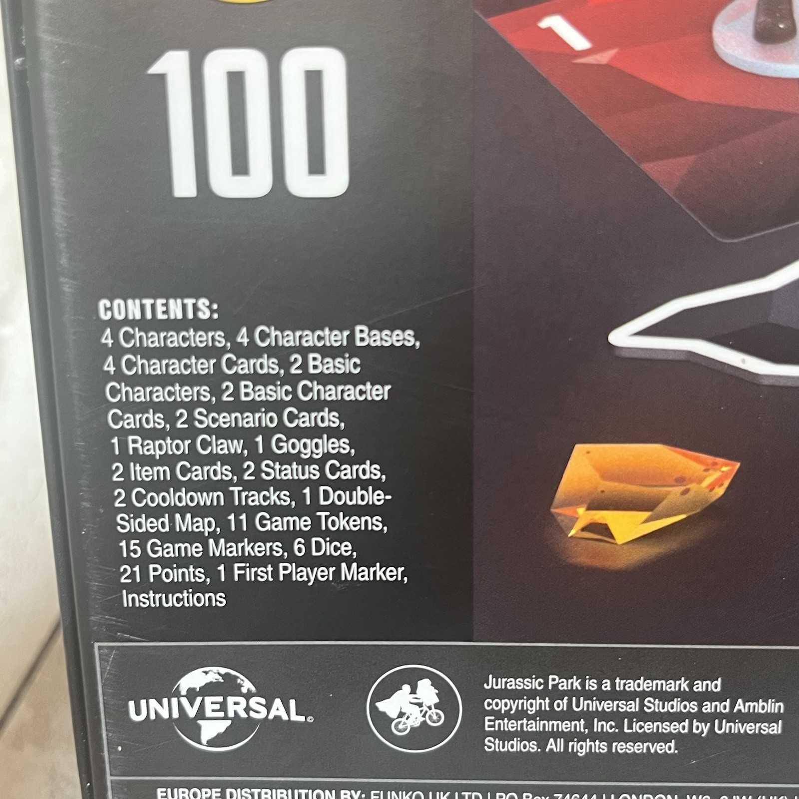Funko Pop FunkoVerse Jurassic Park 100 Strategy Game New Sealed No Shrink 2020