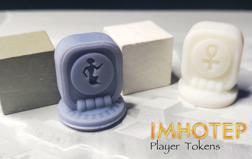 Imhotep: Builder of Egypt Player Tokens 6pcs | Multi-colored 3d Printed Pieces