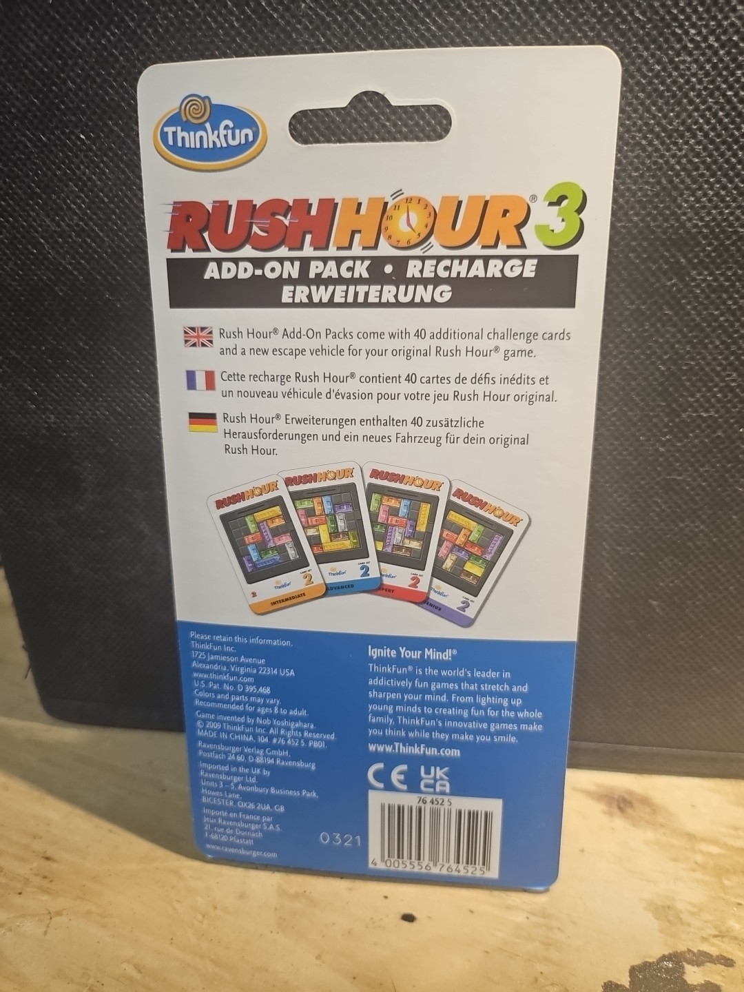 ThinkFun Rush Hour 3 Add-On Pack