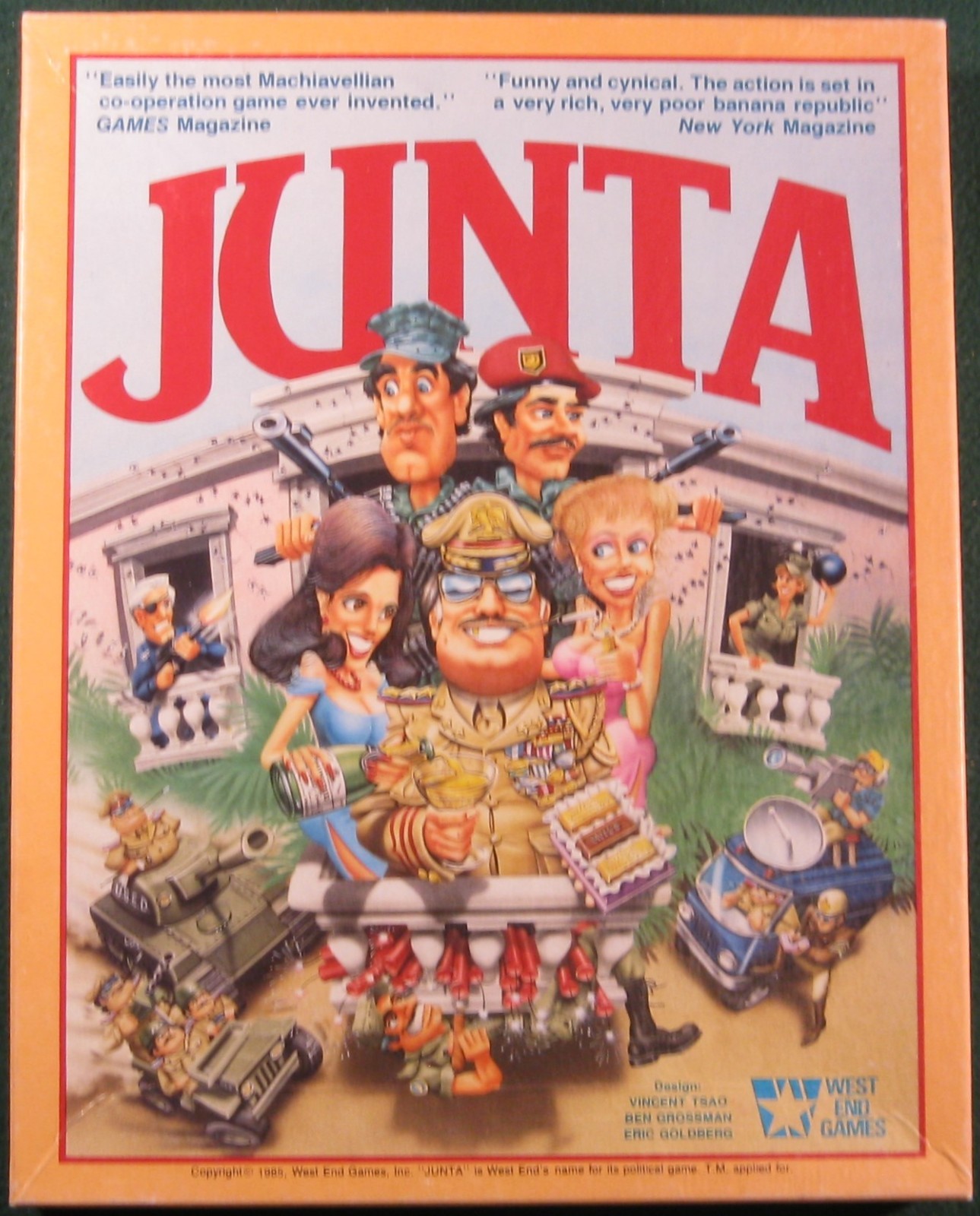Junta, West End Games, Banana Republic Political Style Game Punched – Complete