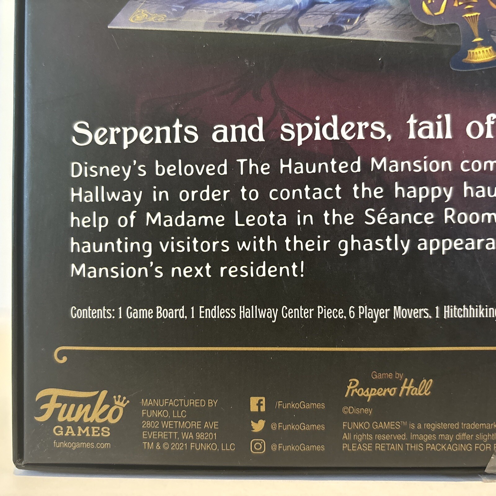 Disney The Haunted Mansion Halloween Board Game Call of The Spirits Never Played
