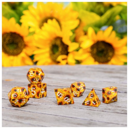 Full Art Dice Set – Sunflower