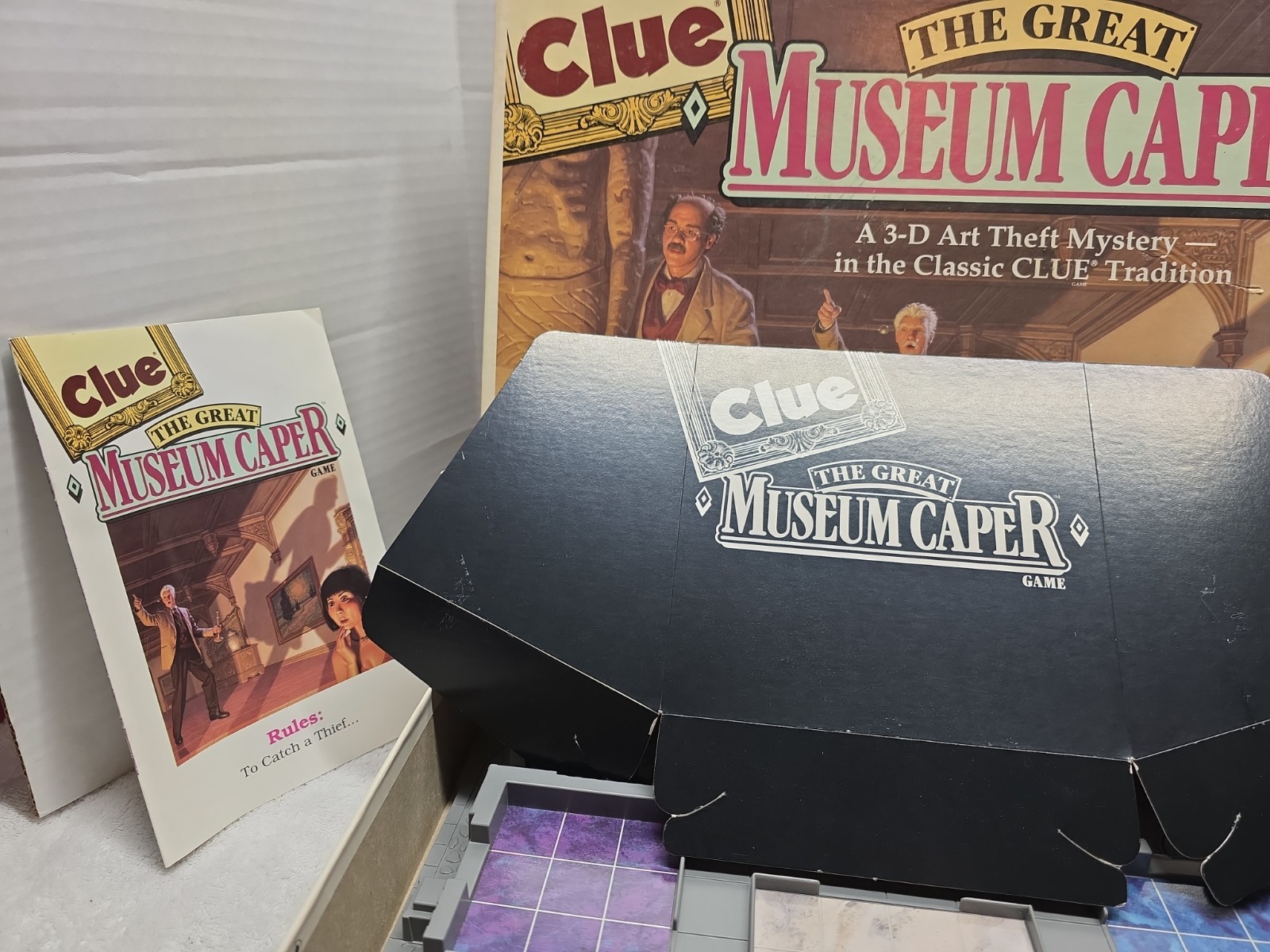 CLUE The Great Museum Caper Board Game 100% COMPLETE! 1991 GOOD Condition