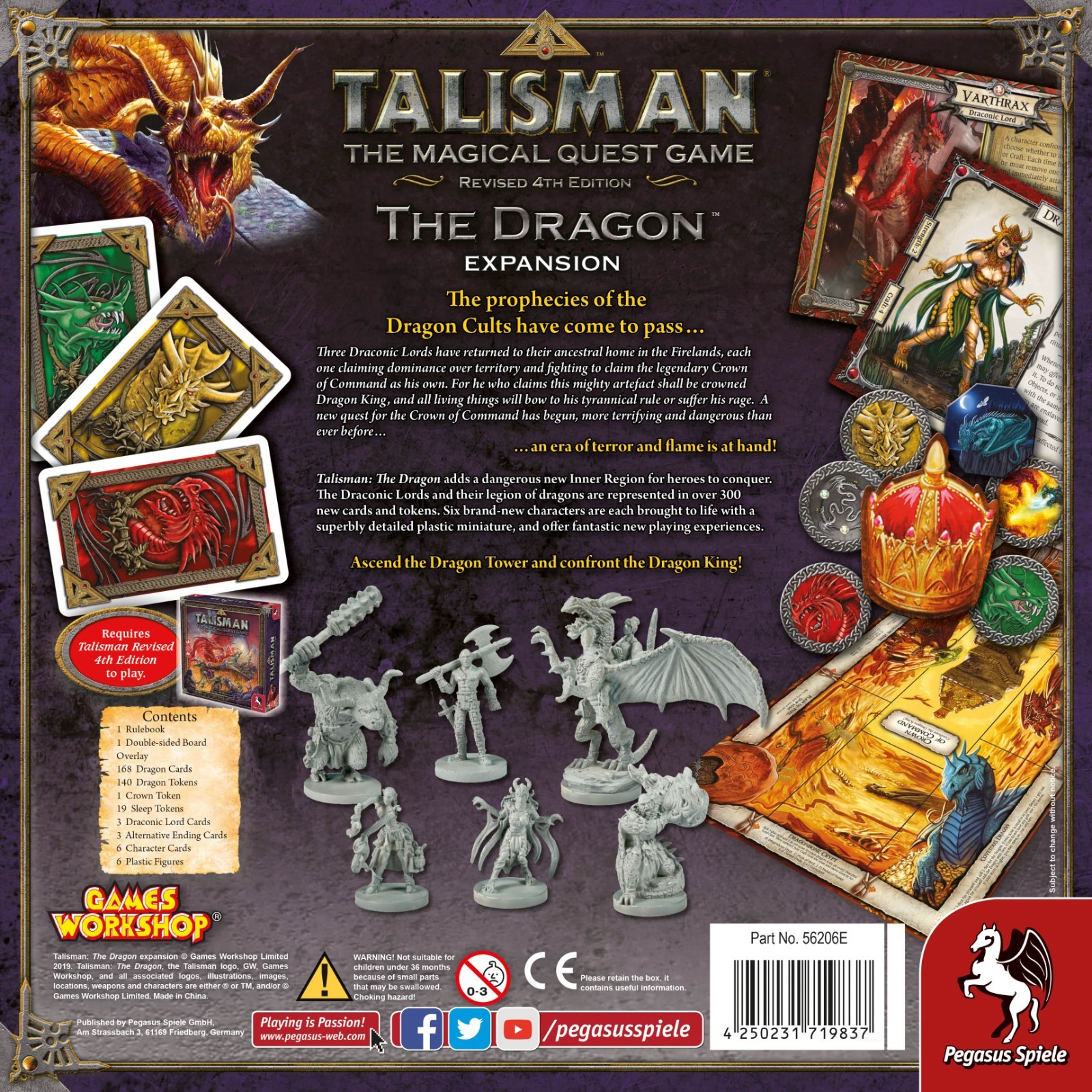 Talisman: The Dragon Expansion – Pegasus Spiele – PNA56209 – Brand New Sealed!