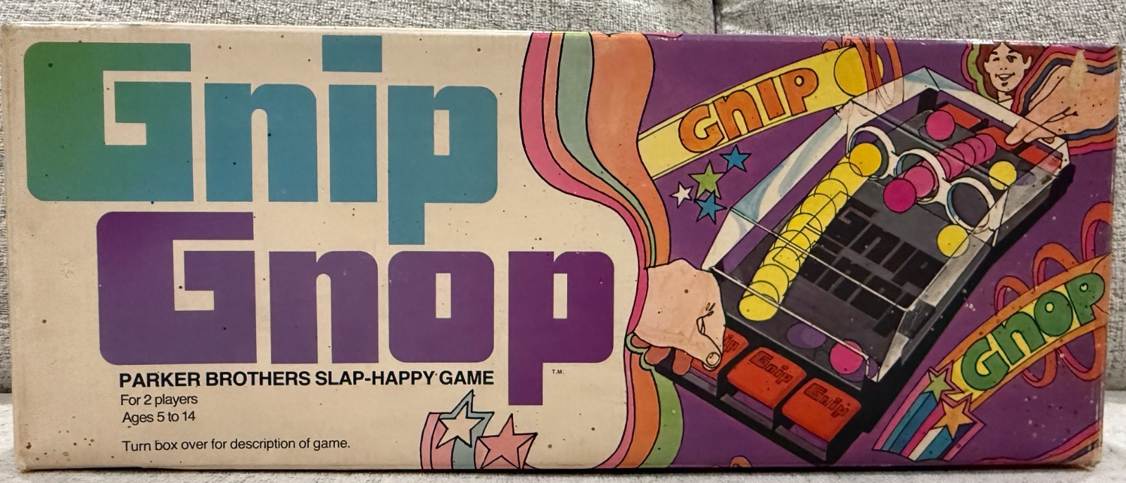 Gnip Gnop Vintage 1971 Parker Brother Slap Happy Game Original Box READ
