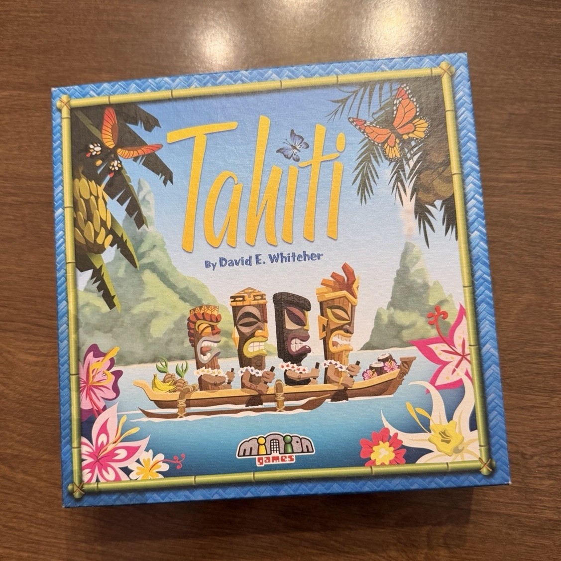 Minion Games Tahiti Board Game Complete Tile Game Tropical Theme 3+ 8+