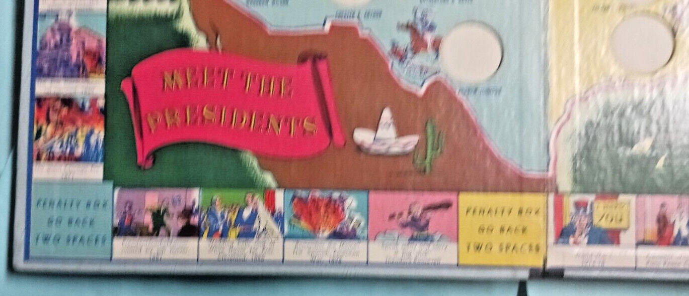 1950 SELCHOW & RIGHTER Co. NEW YORK NY MEET THE PRESIDENTS Quiz Game Complete
