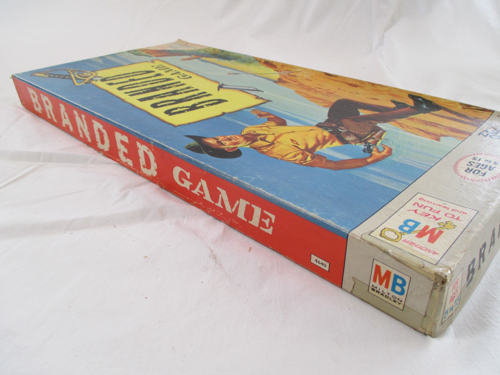 Vtg. BRANDED Milton Bradley Board Game Vintage Western 1966 May be Incomplete.