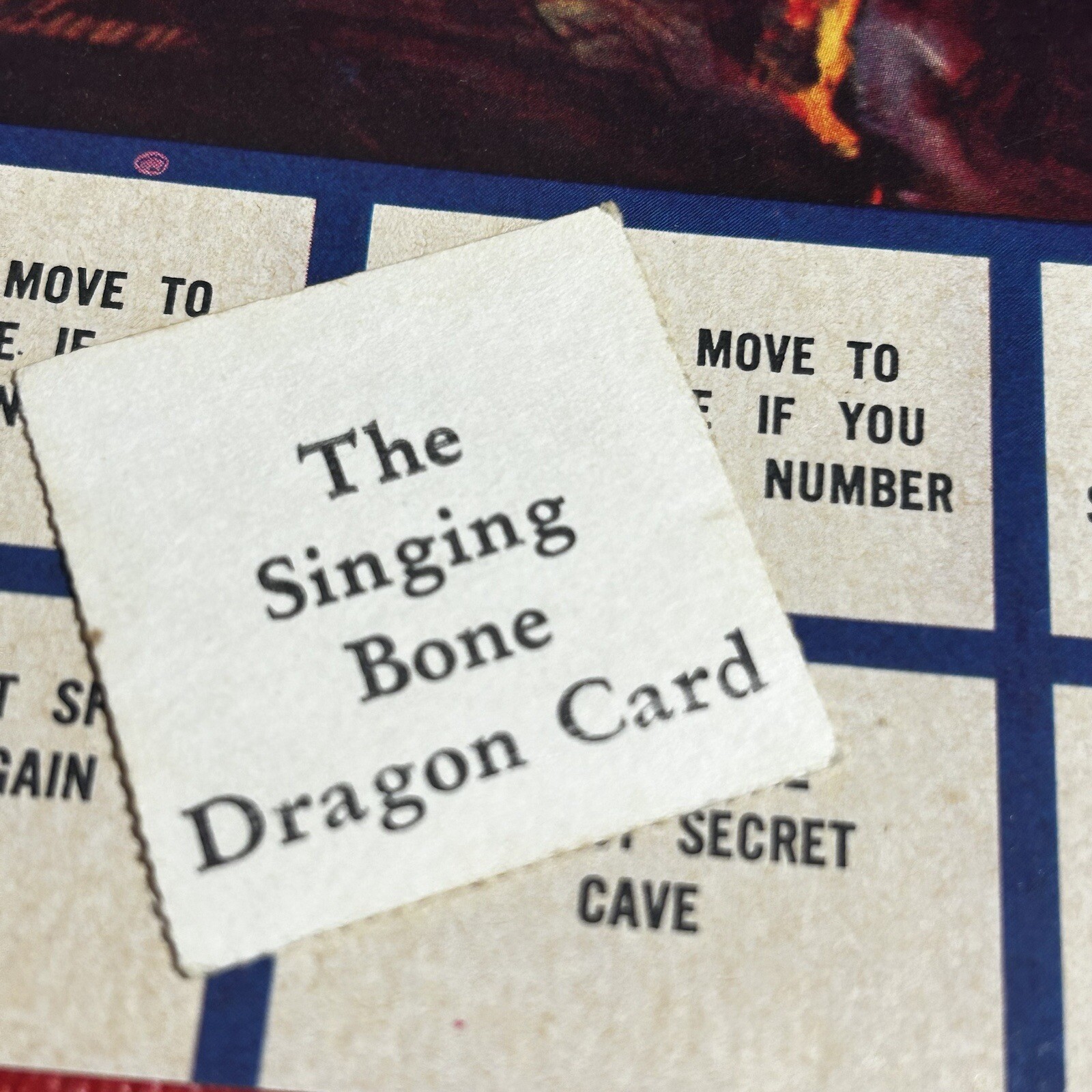Hasbro The Singing Bone Dragon Board Game Hassenfeld Fantasy Vintage 1962 RARE