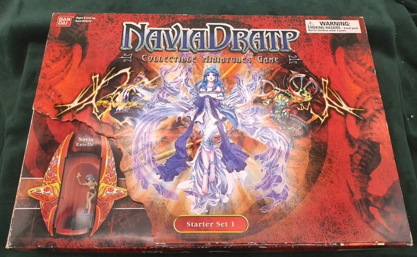 2004 Bandai 1st ED Navia Dratp Collectible Minatures Board Game Starter Set 1