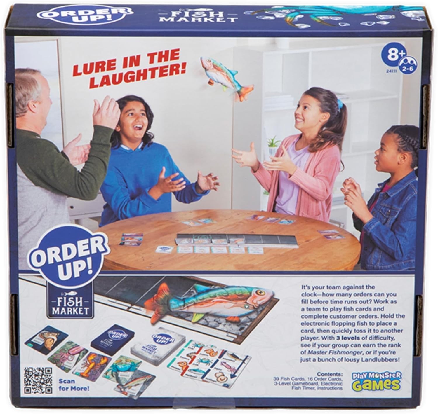PlayMonster – Order Up! Fish Market – Family Board Game for Kids 8+, FUN, NEW