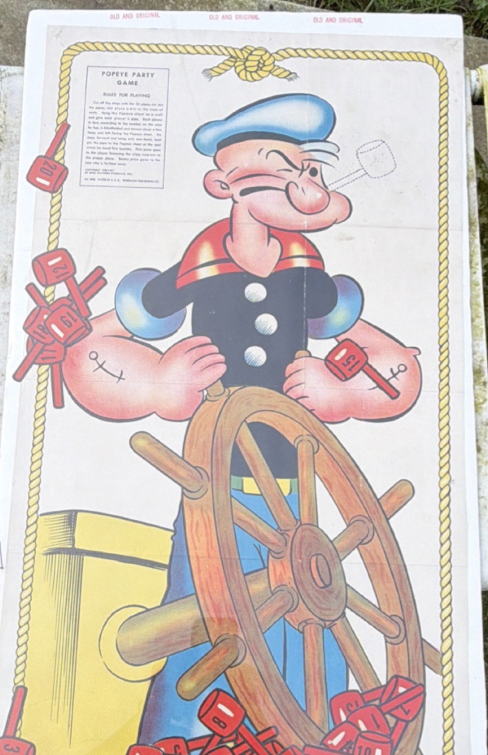 Whitman Publishing Co. Popeye Party Game 1937 Cartoons & TV Characters
