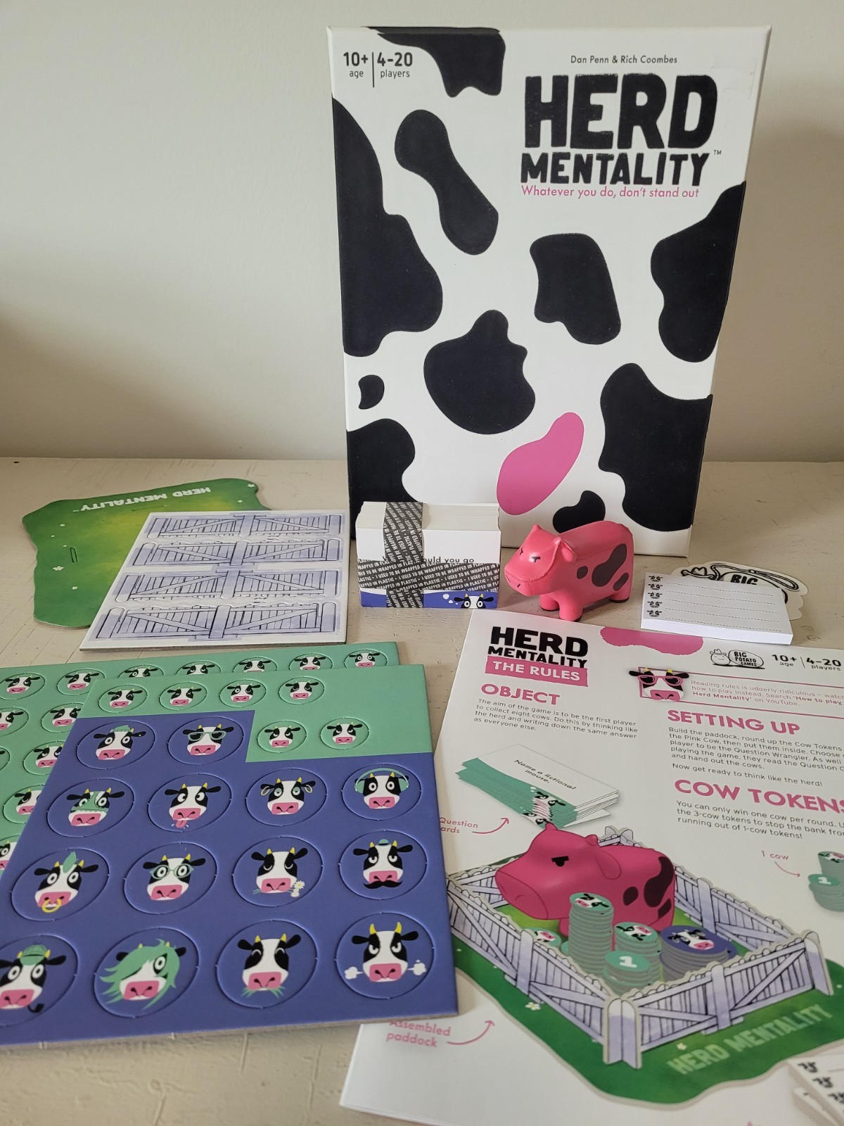 New Open Box -Herd Mentality Game by Big Potato Games 10+ Age