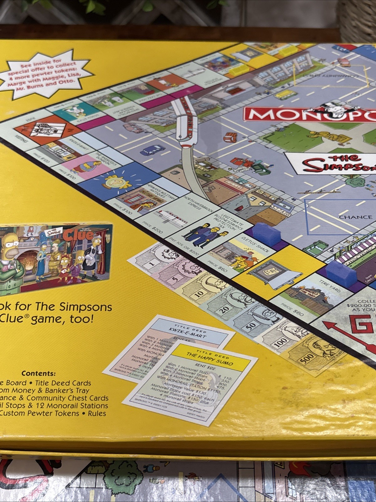 The Simpsons Monopoly 2004 Used Complete Parker Brothers Vtg