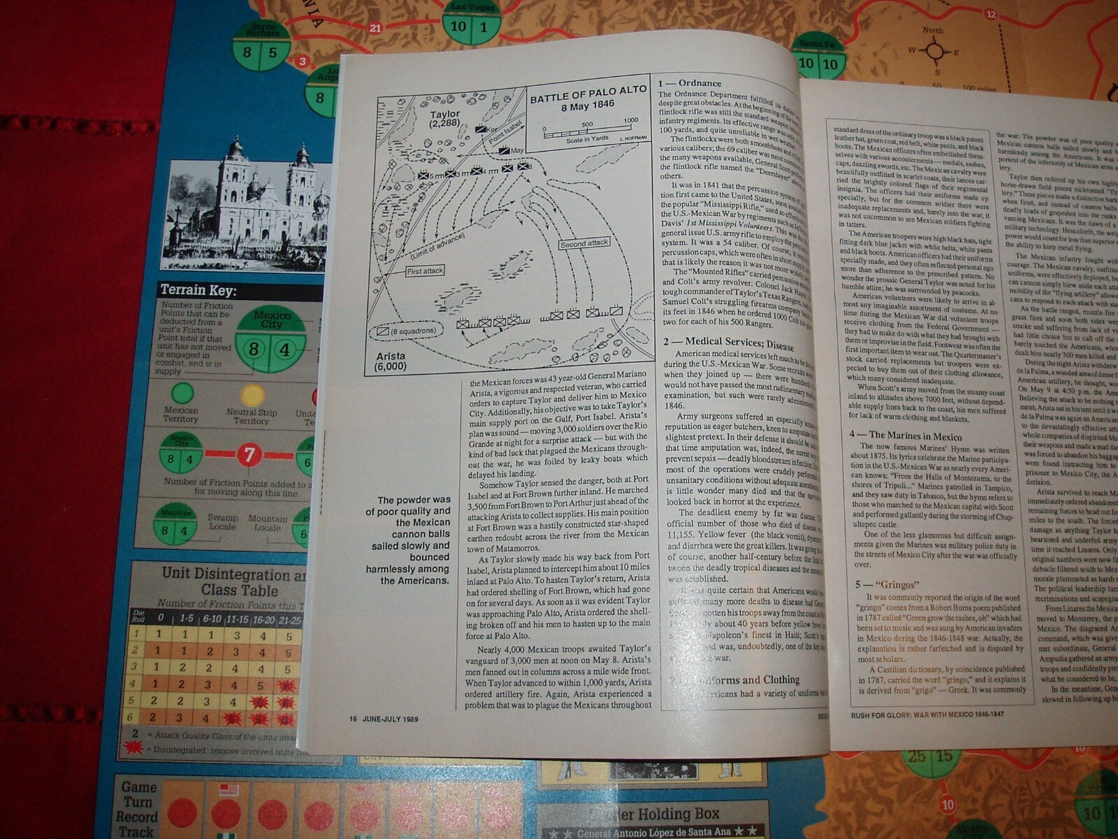 Mexican War 1846-47 Rush for Glory S&T 127 Strategy&Tactics SPI Collector Copy