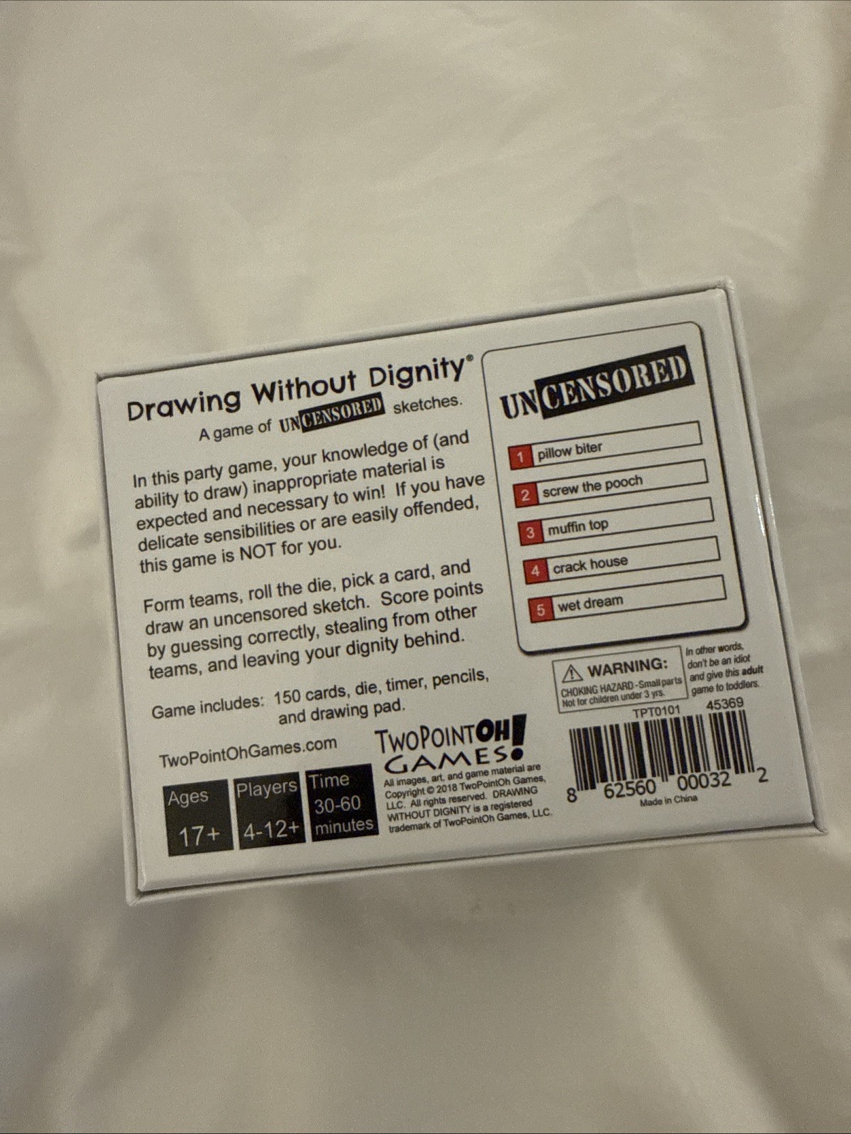 Drawing Without Dignity A Game of Uncensored Sketches Adult New Factory Sealed
