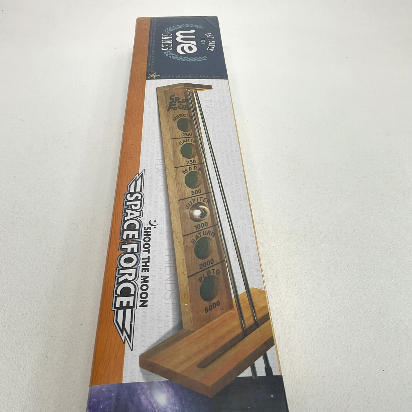 WE Games Shoot The Moon 1940’s Nostalgia Game, Solid Wood, NEW SEALED, 17.5 in.
