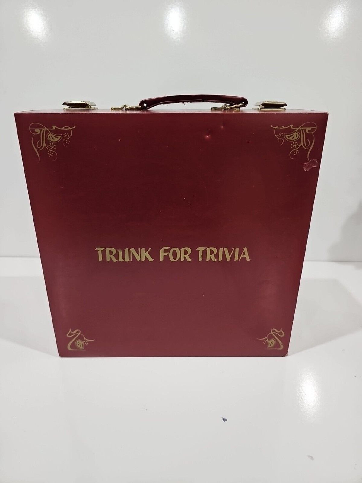 Vintage Cardinal TRUNK FOR TRIVIA CASE Storage Box & Two Trivial Pursuit Games
