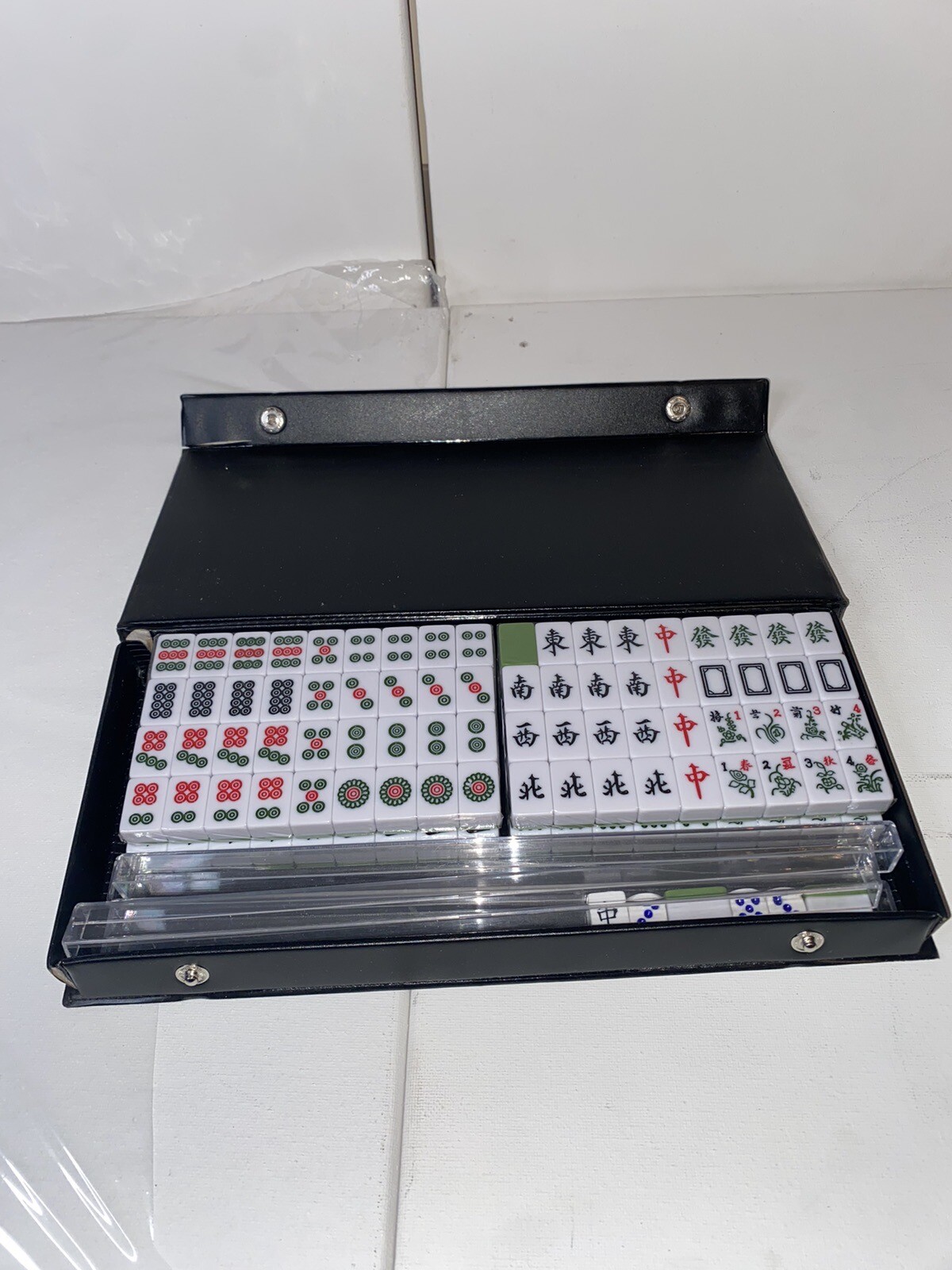 Drizzle 旅行麻将 Travel Mini Mahjong Set 20Mm – Portable 146 Tiles Acrylic Material