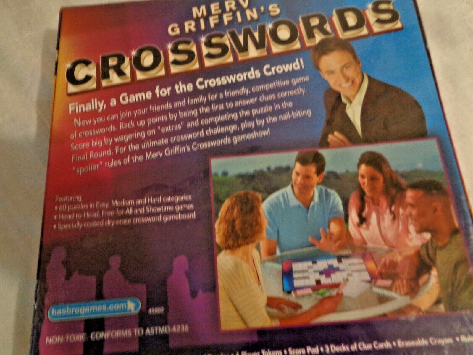 Merv Griffin’s Crosswords the Social Wordplay Game 60 Puzzles Easy to Hard New