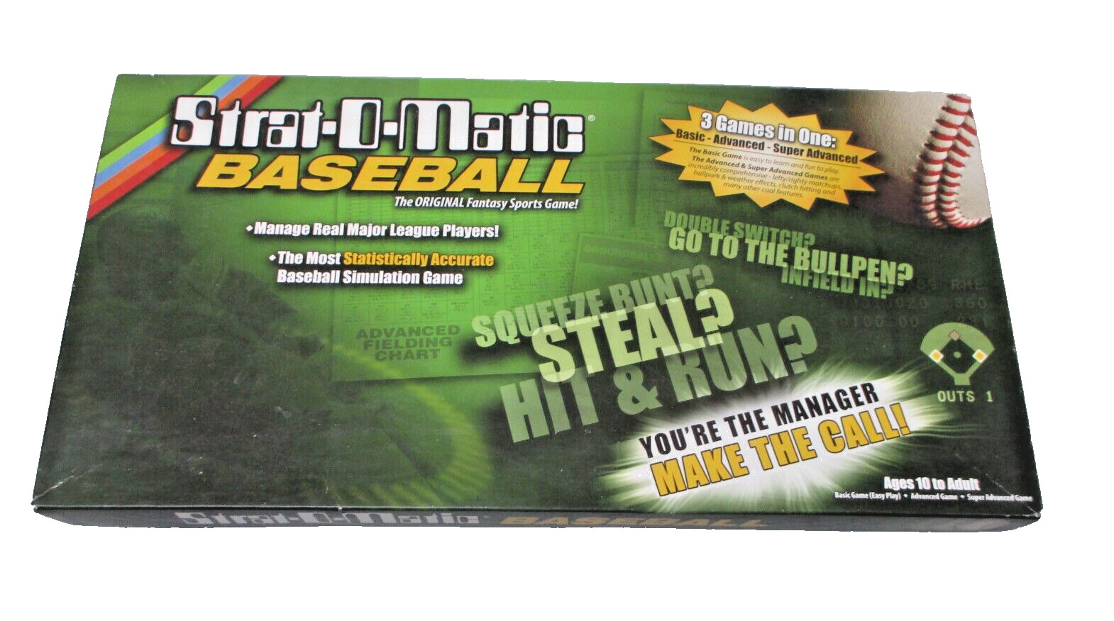 Strat-O-Matic Baseball board game ages 10 and up family sports