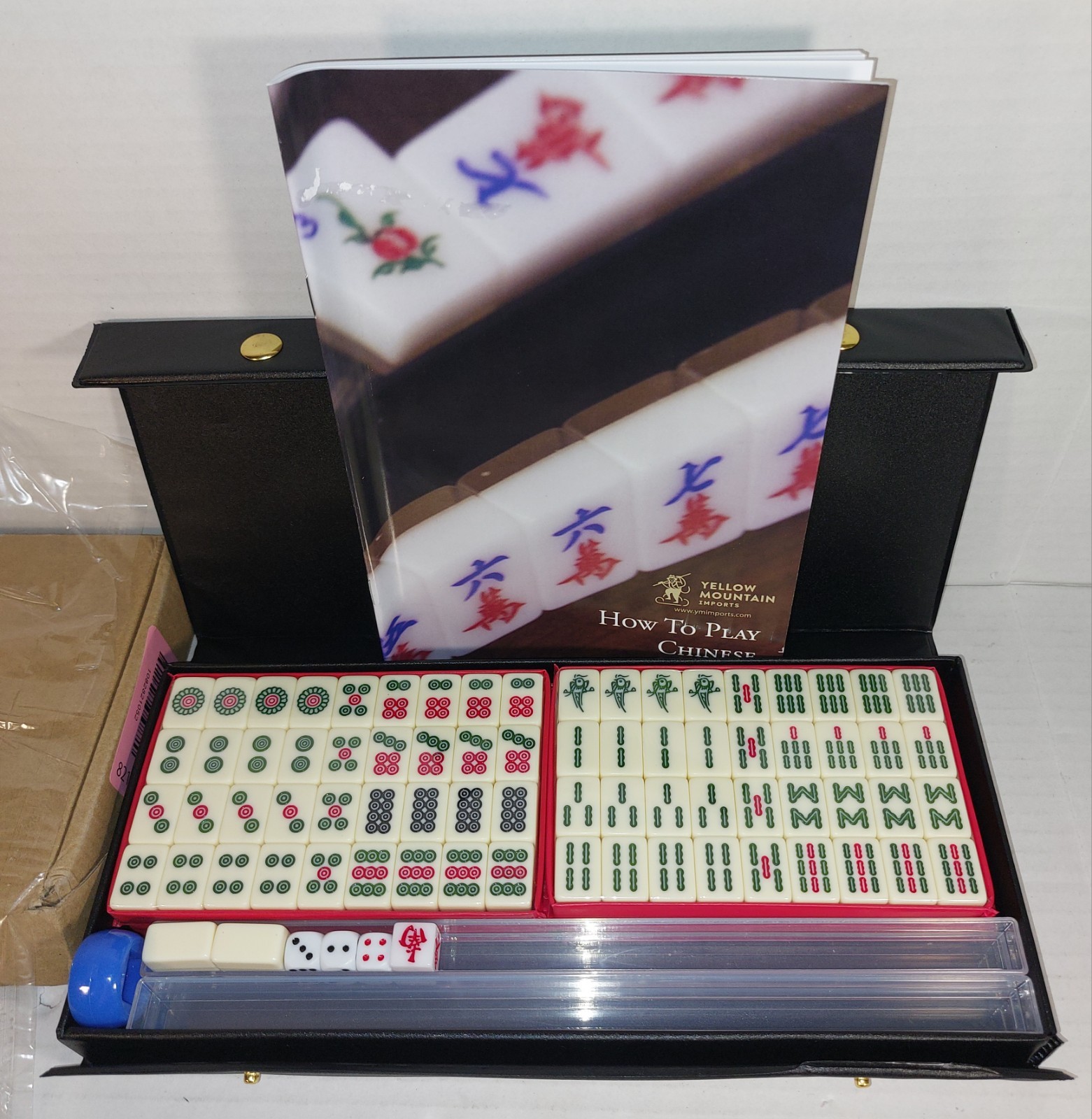 Yellow Mountain Imports Professional Chinese Mahjong Game Set Incomplete