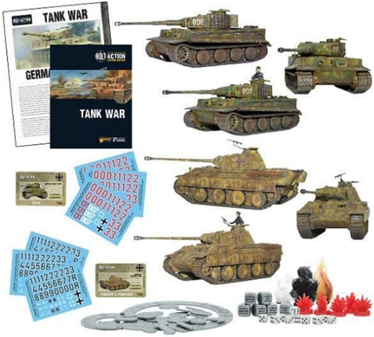Warlord Games, Bolt Action,Tank War German starter set, Wargaming Miniatures, Fr