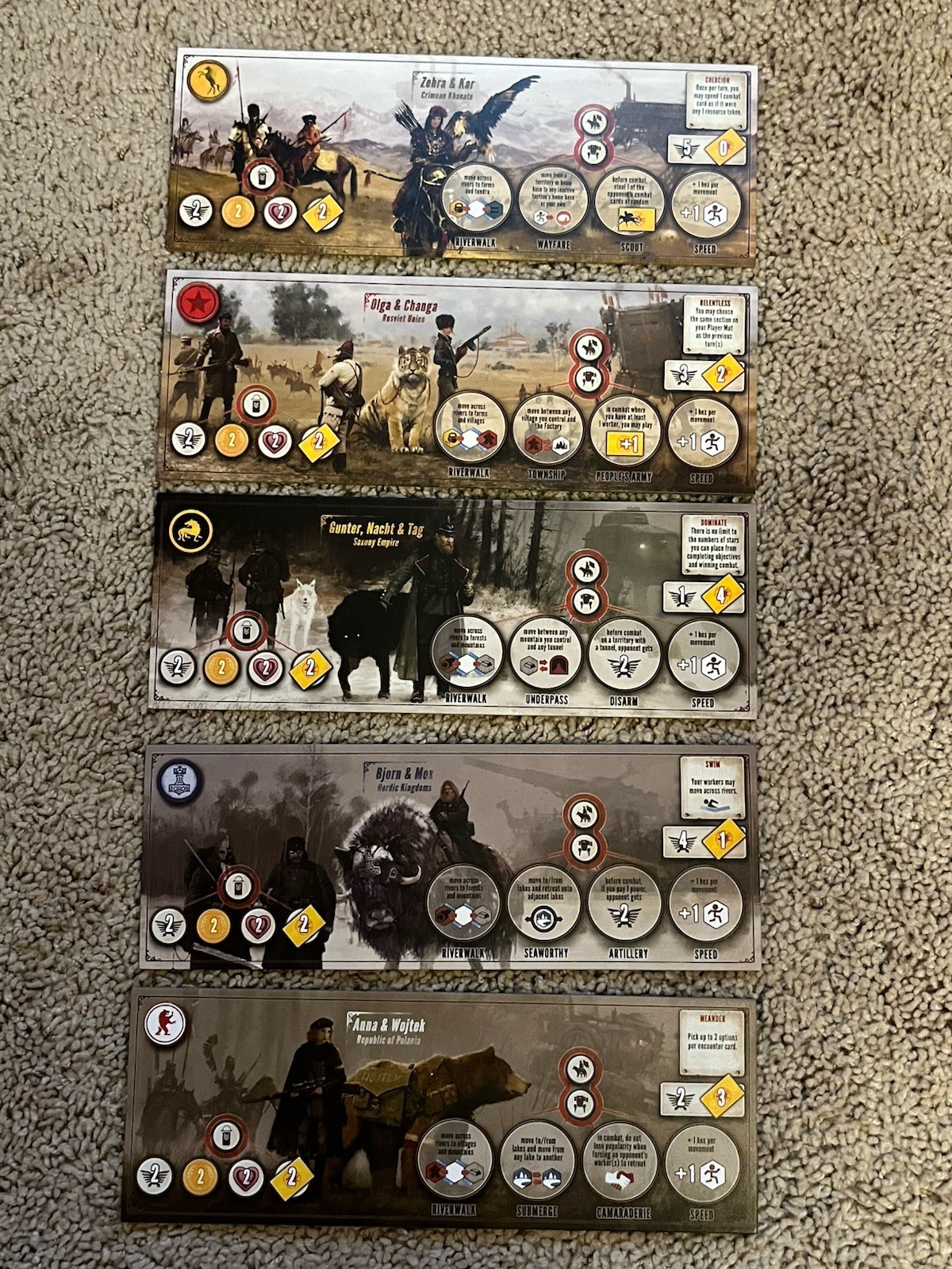 Scythe Board Game Stonemaier 1-5 Players w/ Metal Coins + Promo Cards & Dials