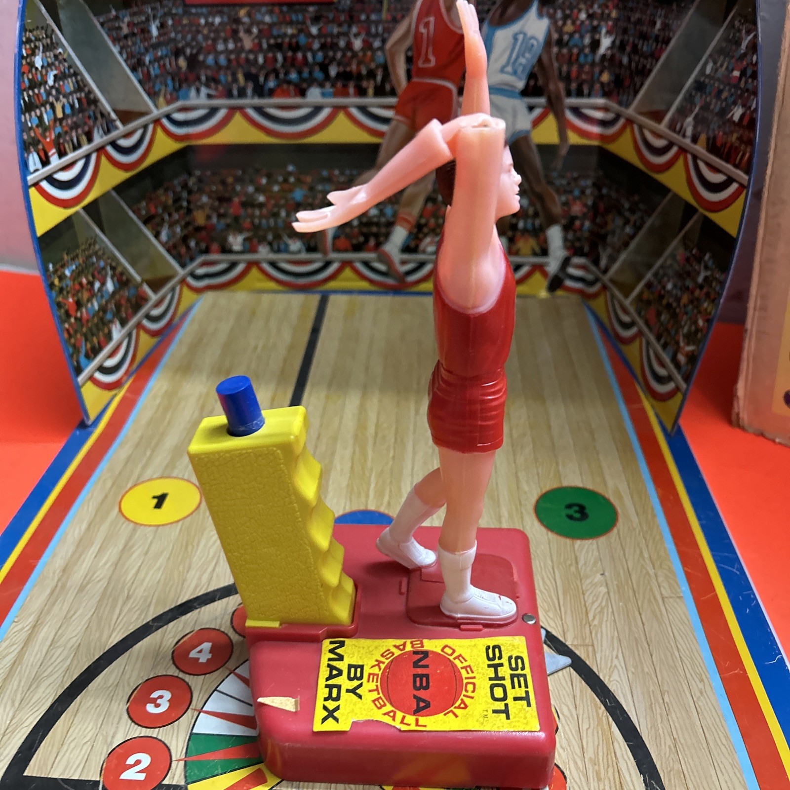 1971 MARX Toys #6230 Official NBA Set Shot Basketball Shooting Game RARE