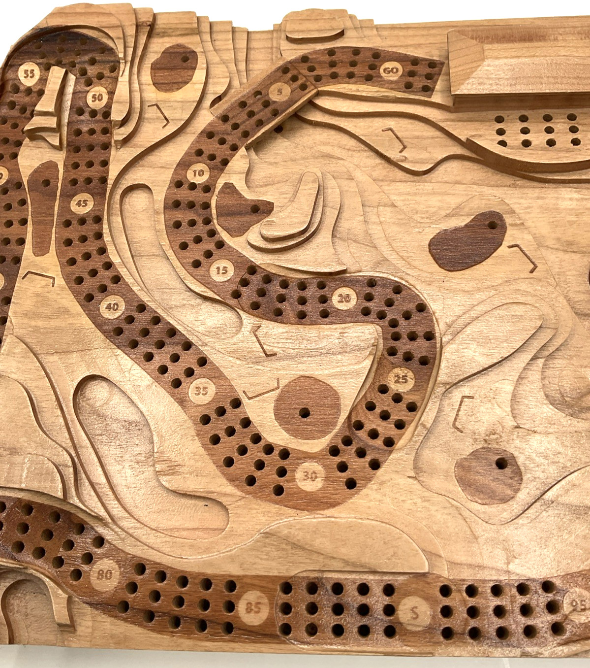 Handmade Cribscapes 3-D Golf Inspired Cribbage Board Made in Canada Card Game