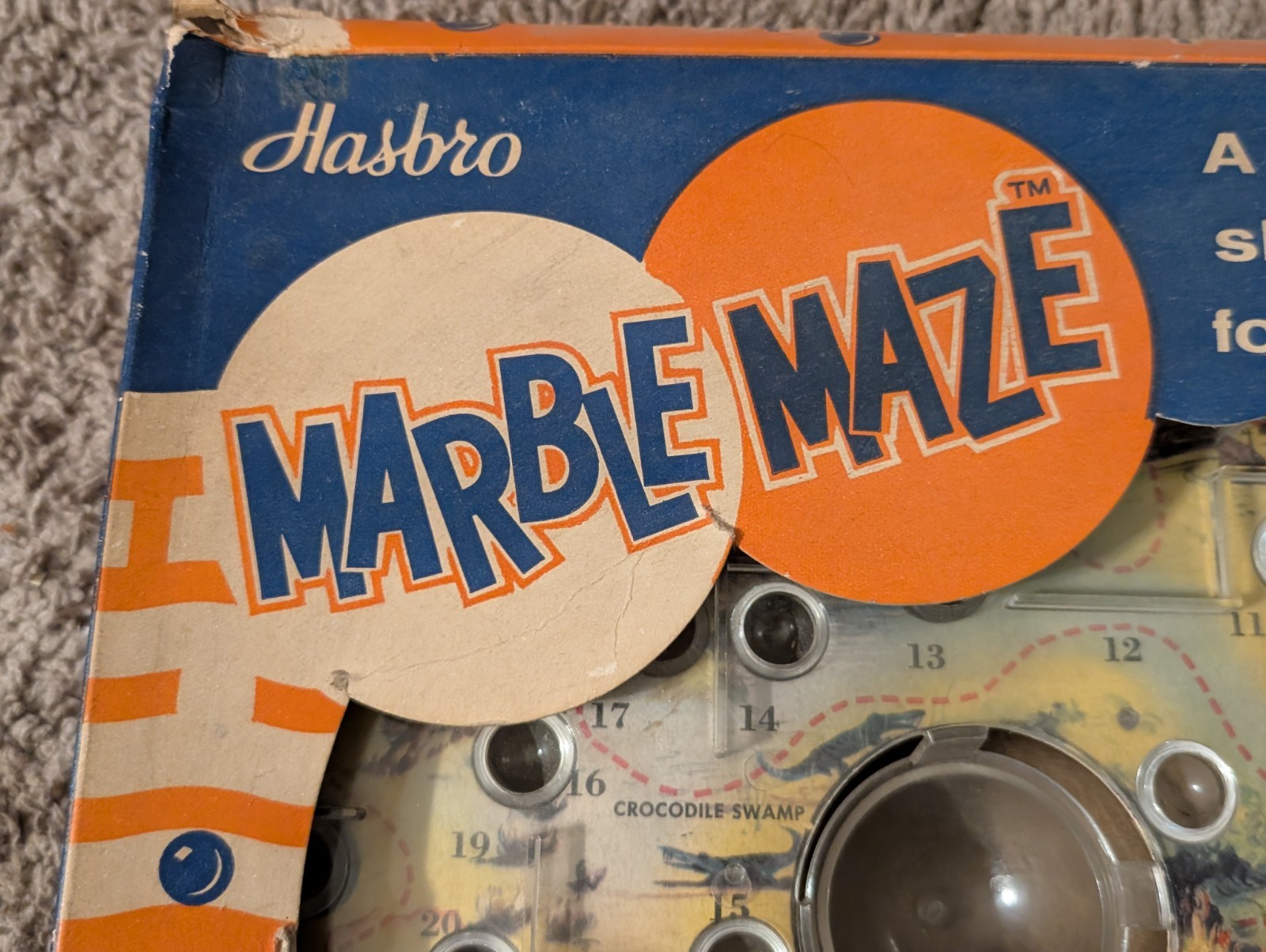 Vintage Hasbro “Haunted Mountains” Marble Maze Skill Game in Original Box