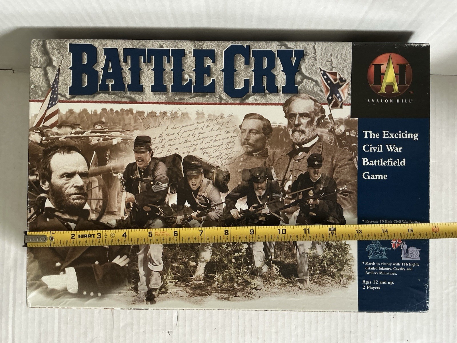 Battle Cry Civil War Battlefield Board Game Avalon Hill Hasbro 1999 COMPLETE