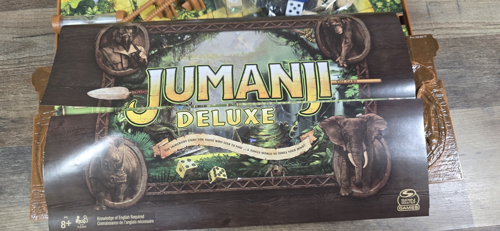 Jumanji Deluxe Electronic Board Game Adventure Game Tested Works Complete