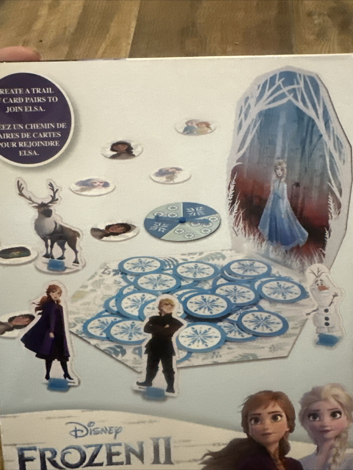 Disney Frozen 2 Snowflake Journey Board Game Anna Elsa Olaf Characters