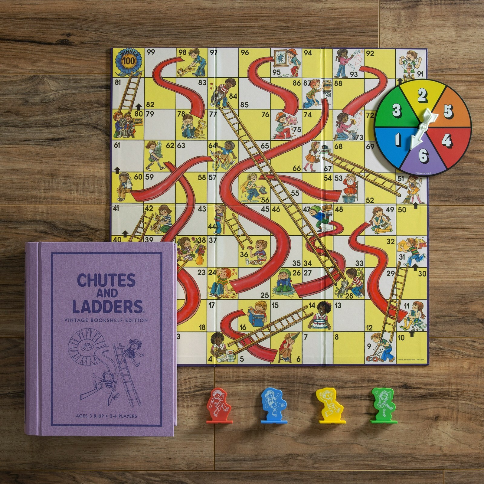 Chutes and Ladders Vintage Bookshelf Edition by WS Game Company Board Game New