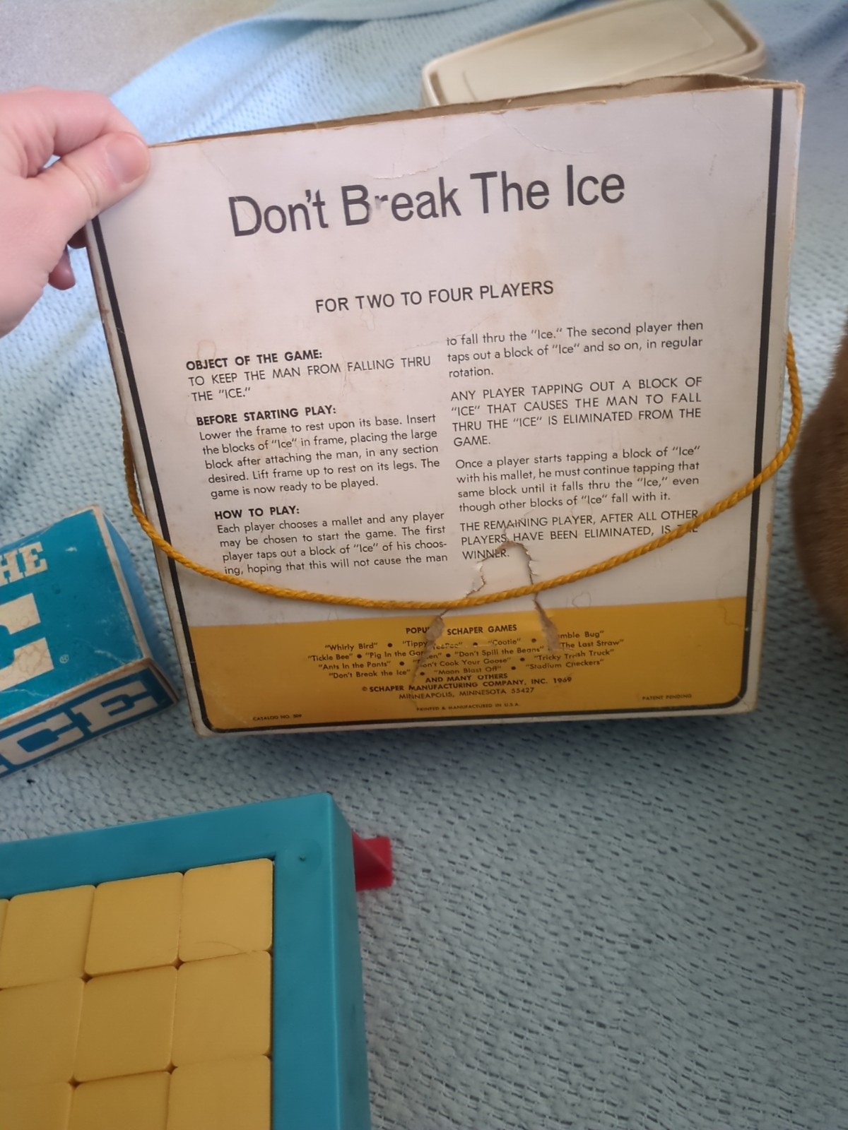 Vintage 1970 Don’t Break the Ice Game Missing Mallets