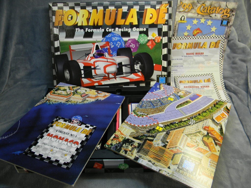 FORMULA DE’ FORMULA ONE CAR RACING BOARD GAMES BY EURO GAMES-NEW