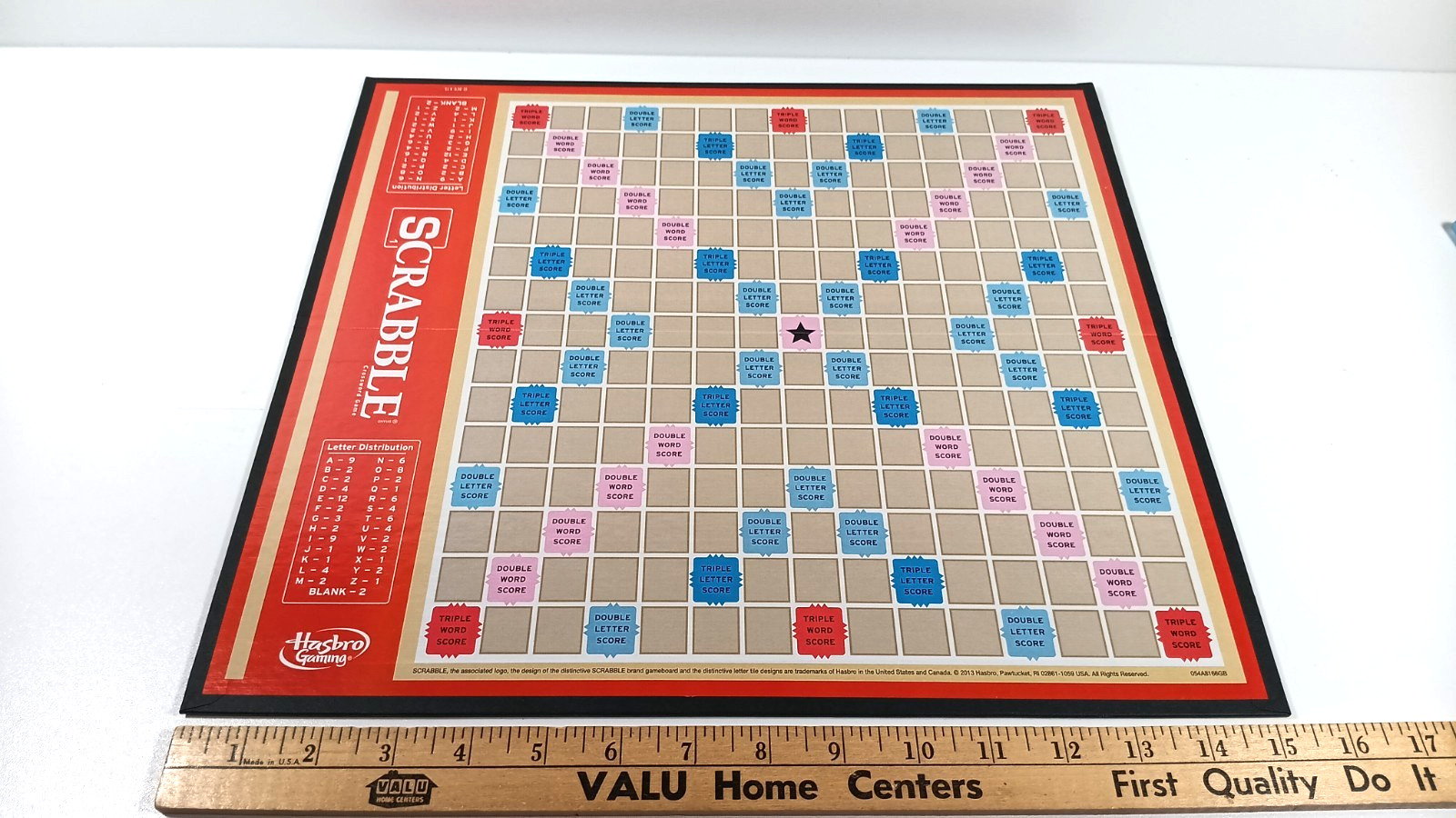 Scrabble Crossword Game *BOARD, BOX & INSTRUCTIONS ONLY* Hasbro 2014 For Parts O