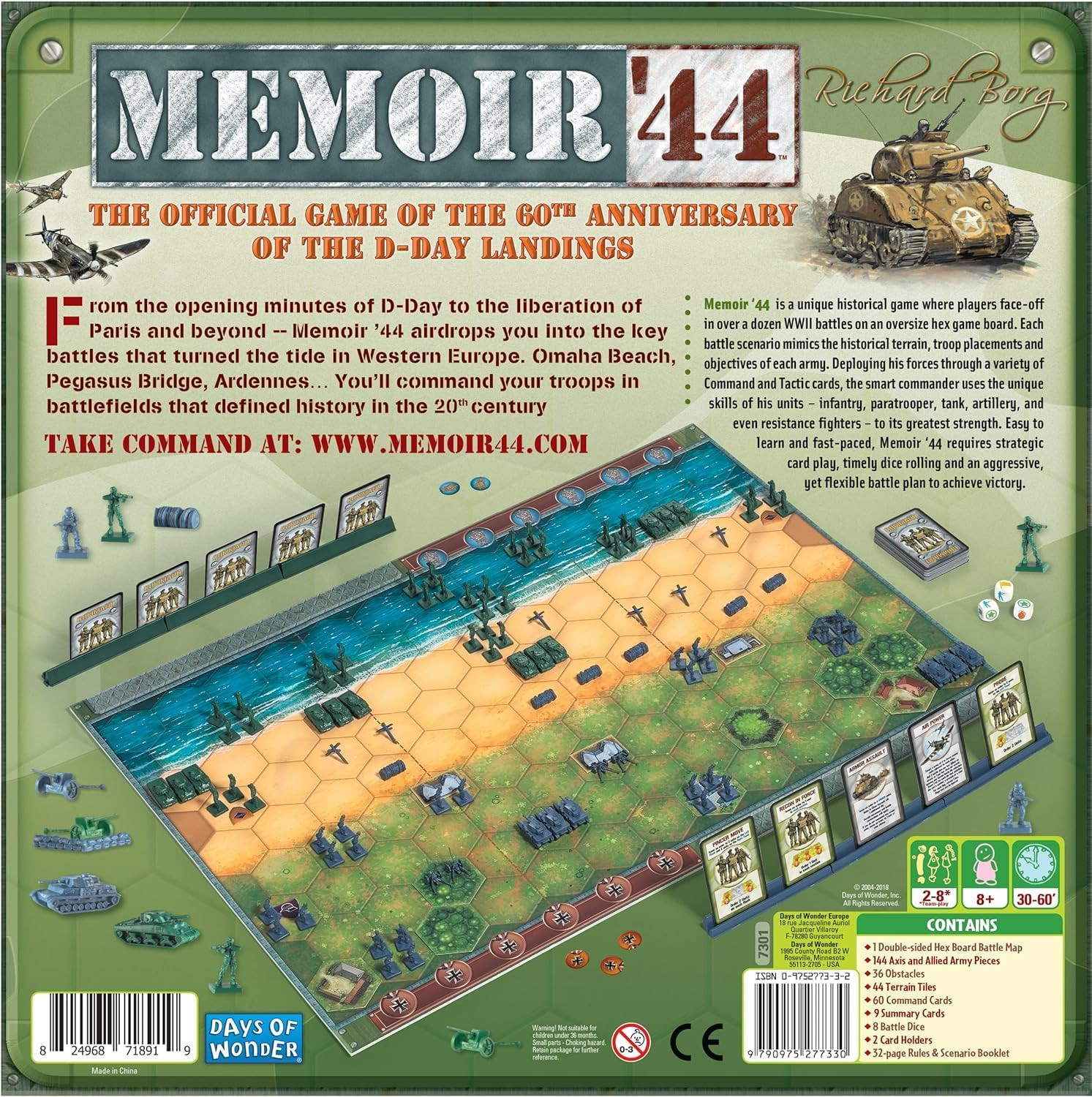 Memoir ’44 Board Game – WWII Historical Board Game of Epic Battles! Tabletop …