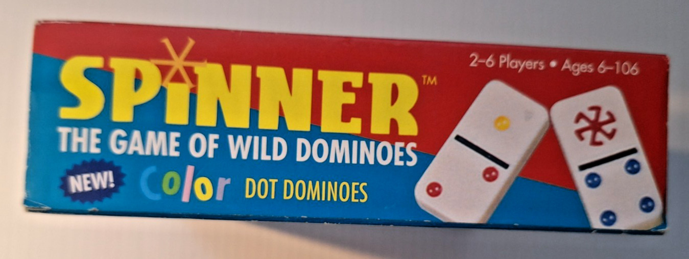 Vintage “Spinner: The Game of Wild Dominoes” Double 9 Set – Brand New