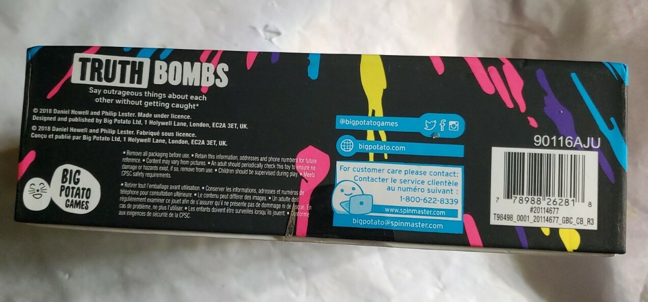 New Truth Bombs By Big Potato Games Party 14+ (USA SHIPS FREE)