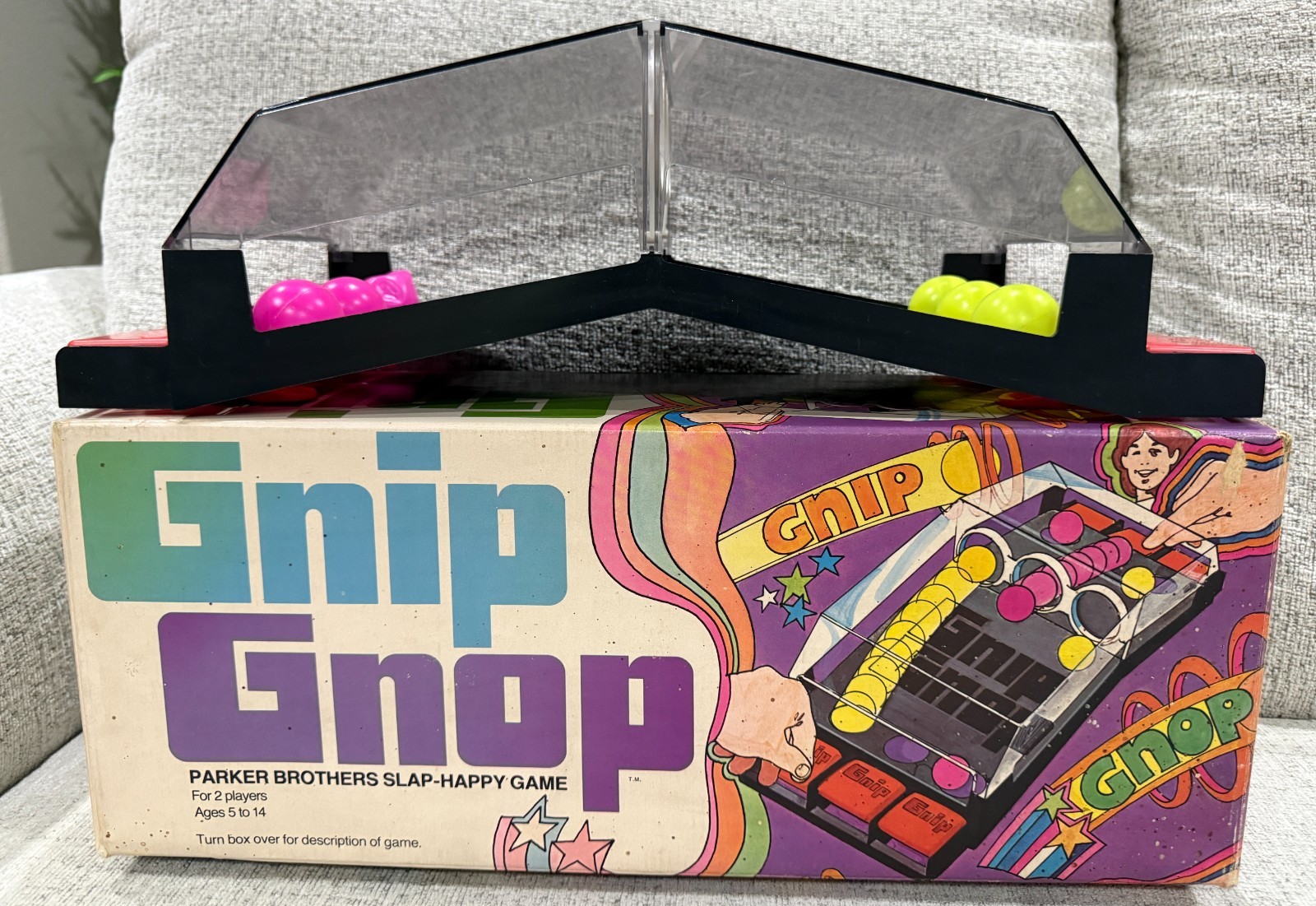 Gnip Gnop Vintage 1971 Parker Brother Slap Happy Game Original Box READ