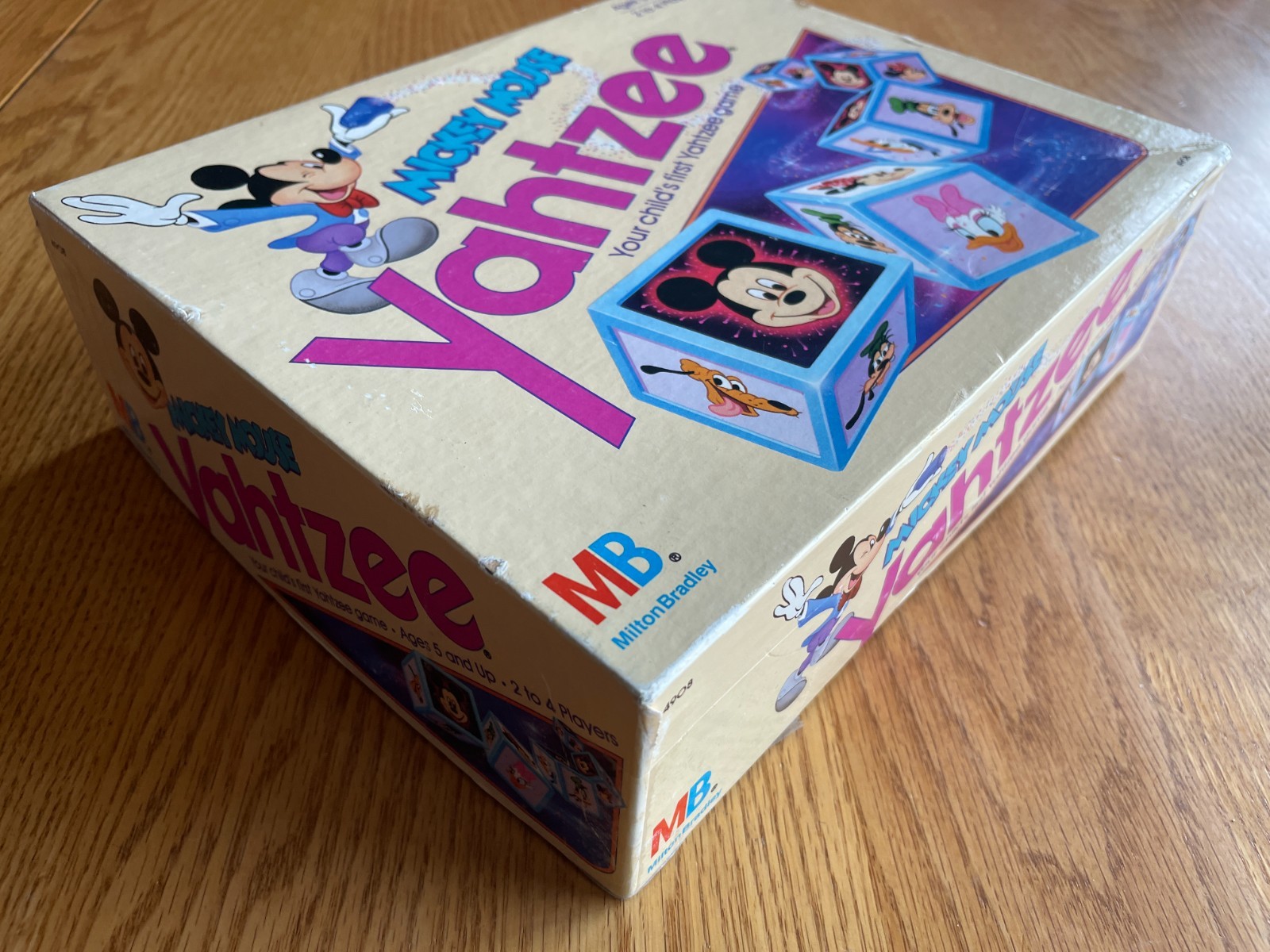 Vintage 1988 MICKEY MOUSE YAHTZEE Game Disney Milton Bradley 100% Complete