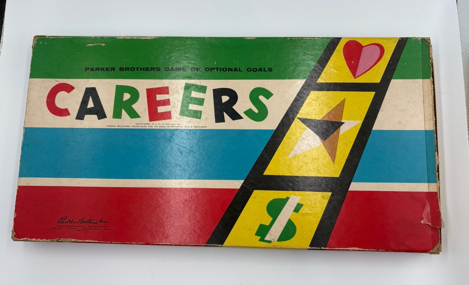 Vintage 1958 Parker Brothers Career Board Game ~ Family Fame Fortune Happiness